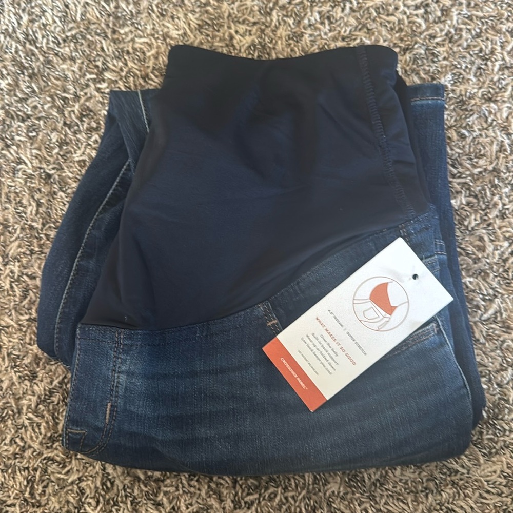 Over The Belly Dark Wash Maternity Jeans